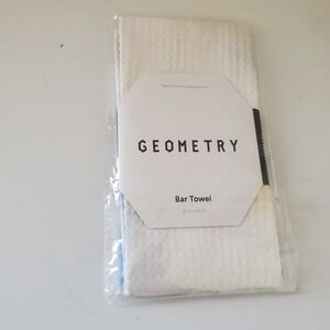 GEOMETRY Reusable Bar Towel Soft Floral Recycled Glass Care Kitchen Towel 12x24